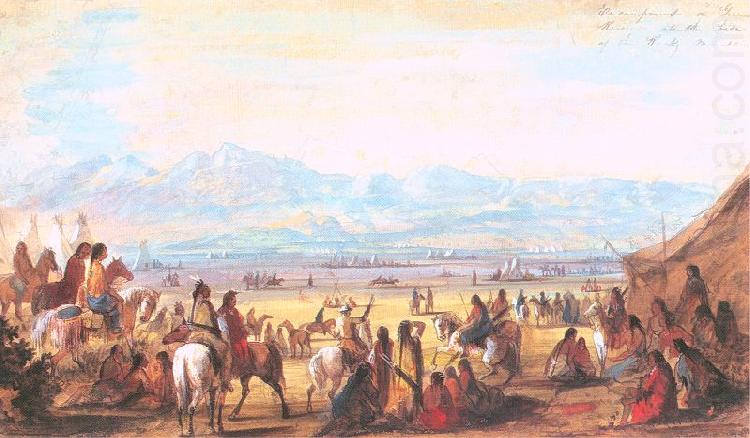 Miller, Alfred Jacob Encampment on Green River china oil painting image